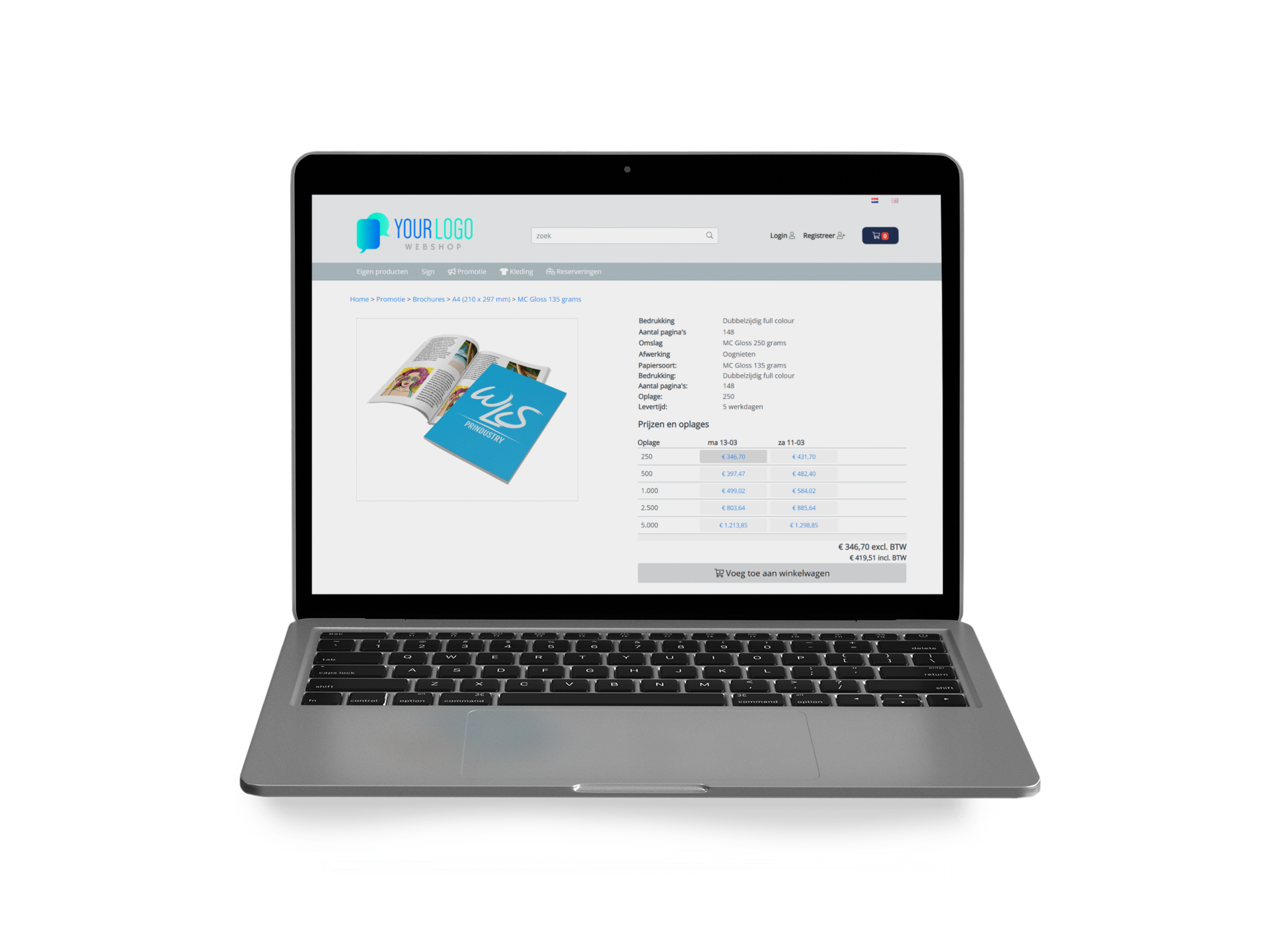 screenshot of Marketing Portal